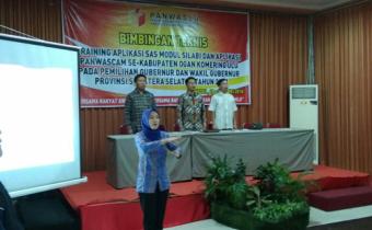 Panwaslu Gelar Bimtek Traning SAS Modul Silabi dan Aplikasi Panwascam Se-Kabupaten OKU