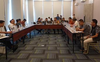 Photo Rapat Persiapan Pegundian Nomor Calon Bupati dan wakil bupati tahun 2024.