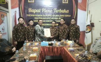 Photo Penetapan calon bupati dan wakil bupati 2024.