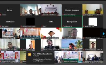 Photo Zoom Meeting PDPB oleh Bawaslu RI.