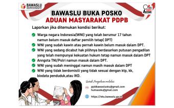 Photo posko pengaduan PDPB